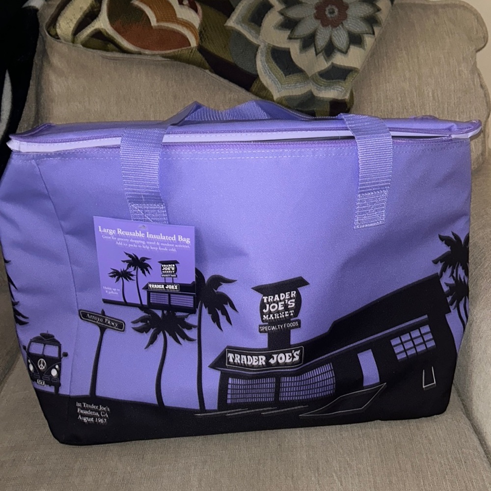 Trader Joe’s large insulated bag lavender